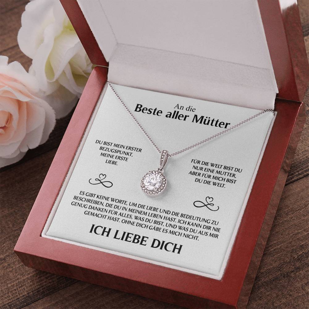 An die beste aller Mütter - Kristall Halskette