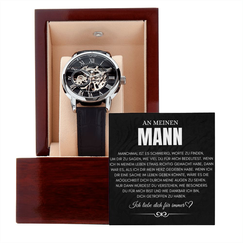 An Meinen Mann - Skelettarmbanduhr