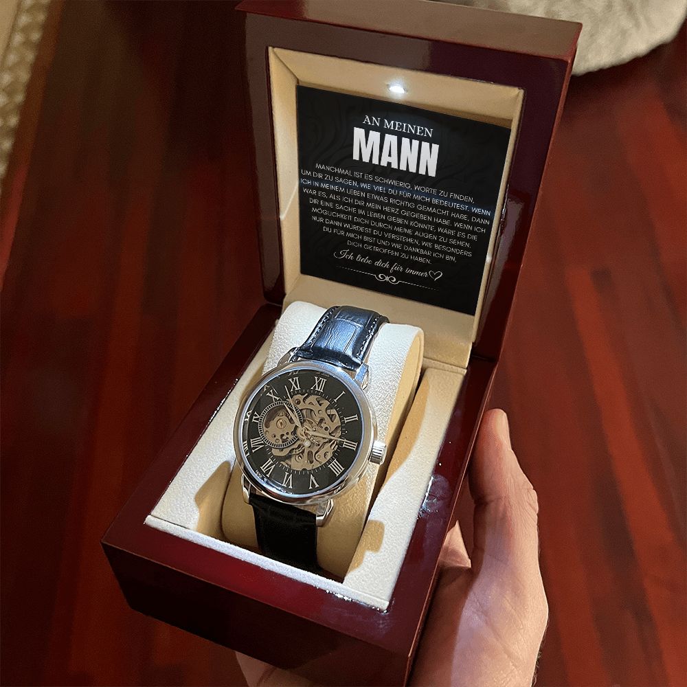 An Meinen Mann - Skelettarmbanduhr