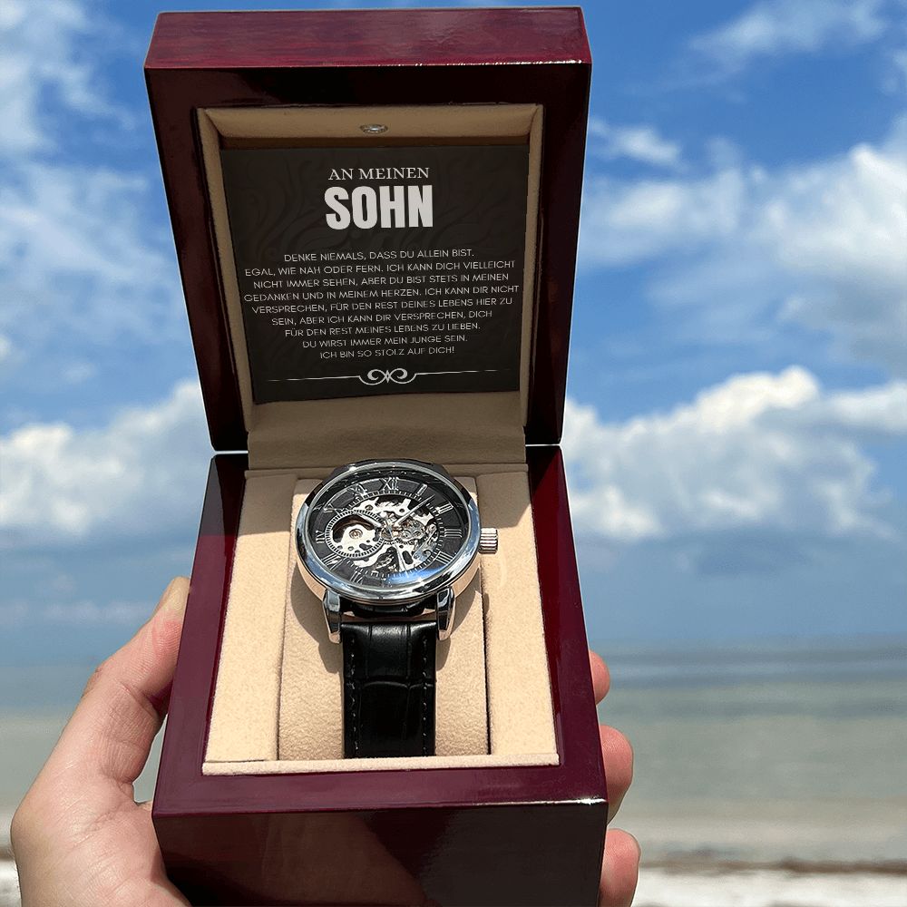 An Meinen Sohn - Skelettarmbanduhr