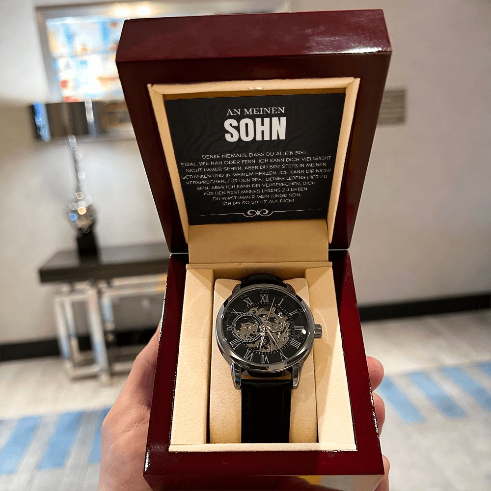 An Meinen Sohn - Skelettarmbanduhr
