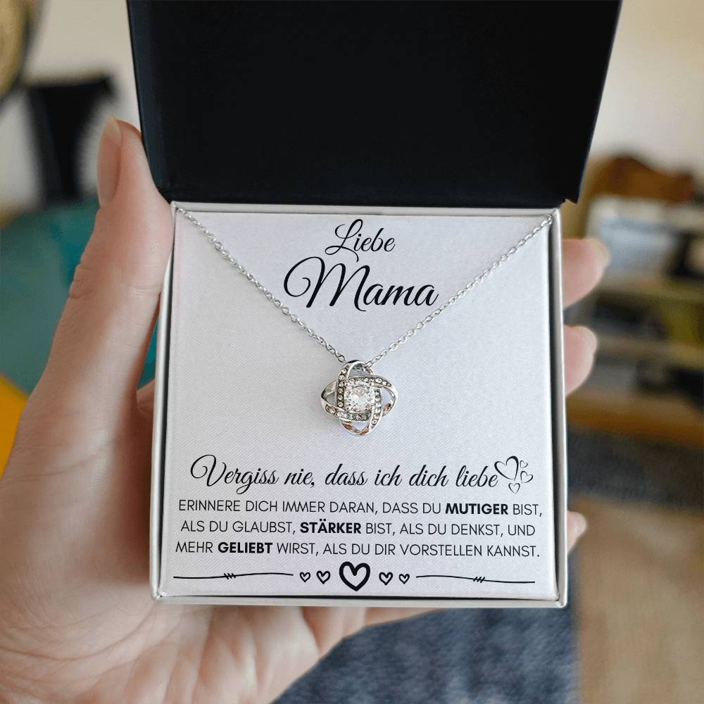 Liebe Mama "Erinnere Dich" - Knot Halskette