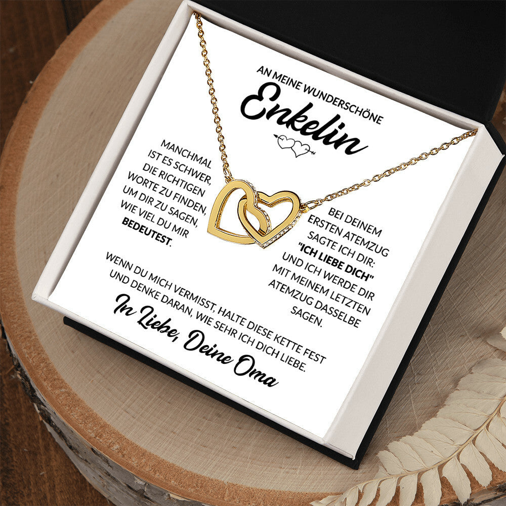 Enkelin Geschenk von Oma - Herzenkette