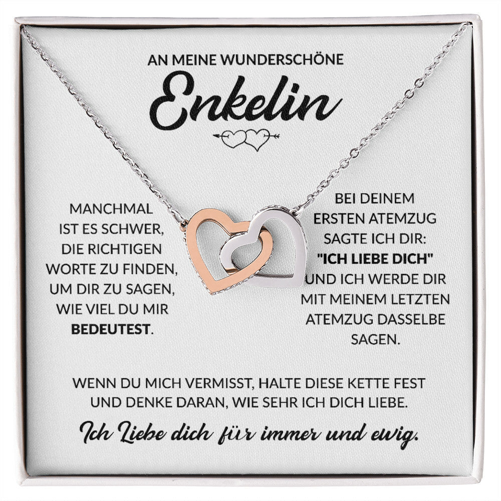 An meine wunderschöne Enkelin - Herzenkette