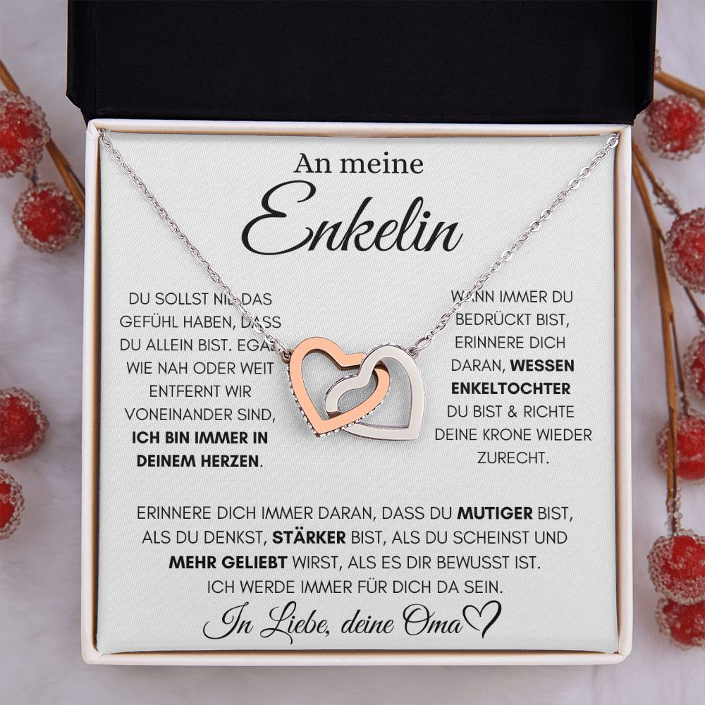 Enkelin "Immer in deinem Herzen" - Herzenkette