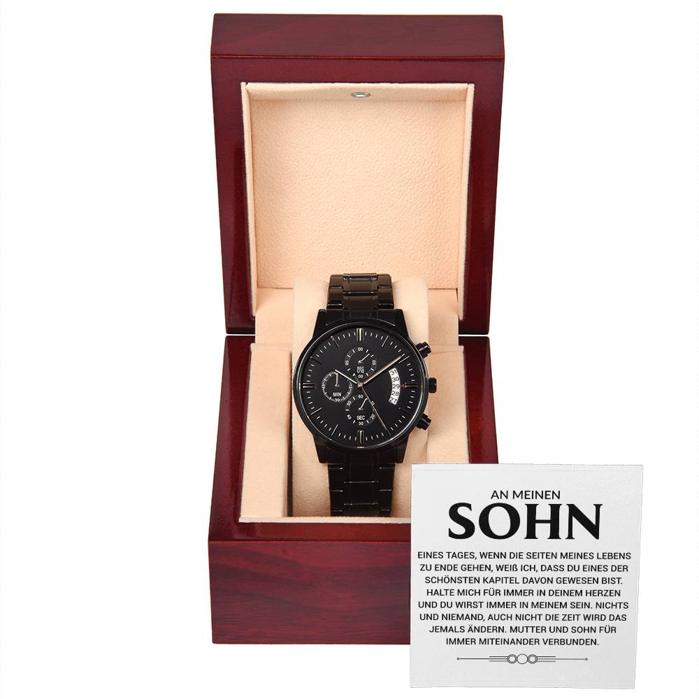 Mutter und Sohn - Chronograf-Armbanduhr