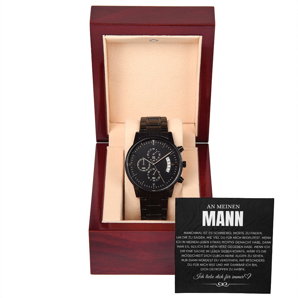 An meinen Mann - Chronograf-Armbanduhr