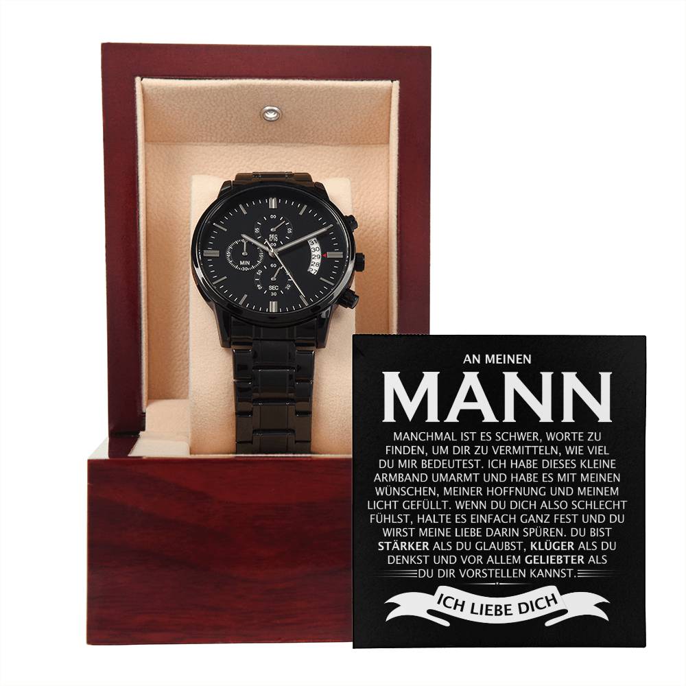 An meinen Mann - Chronograf-Armbanduhr