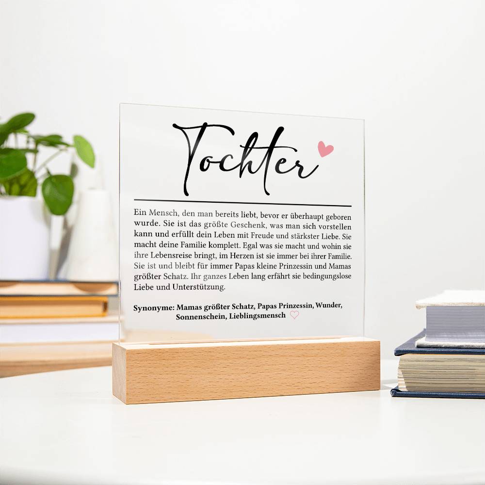 Tochter Definition | Acrylplatte