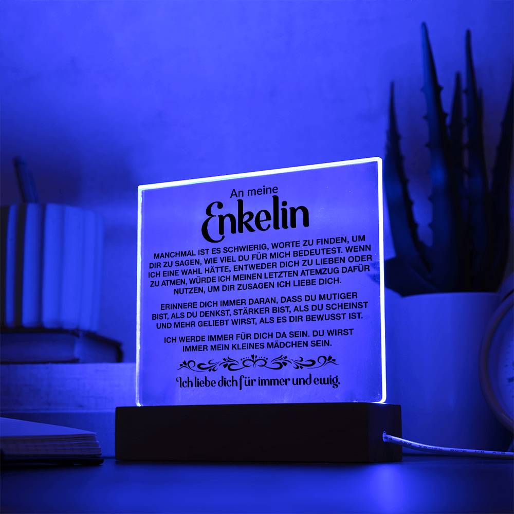 Enkelin Geschenk Acrylplatte