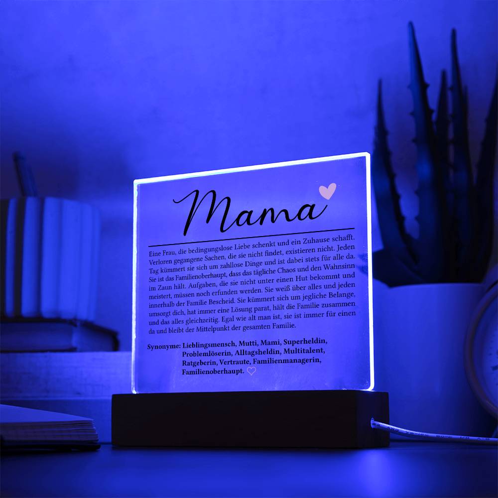 Mama Definition | Acrylplatte