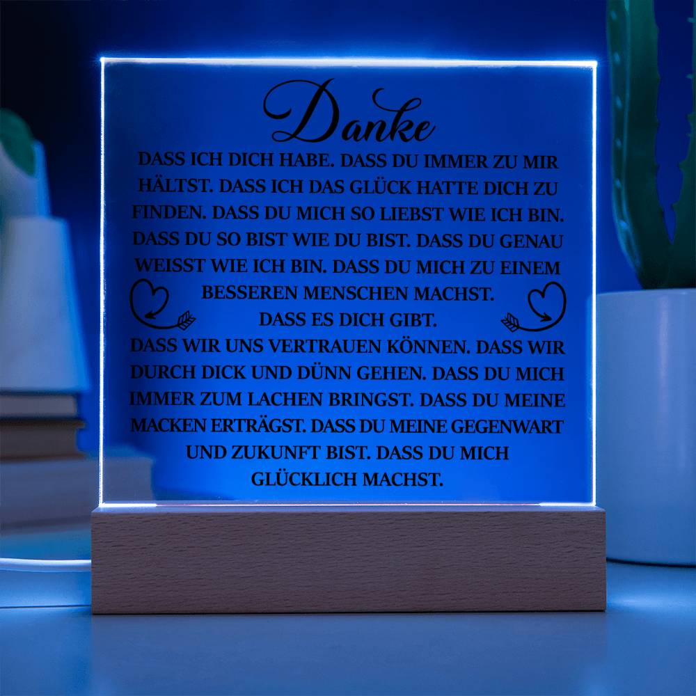 Danke | Acrylplatte