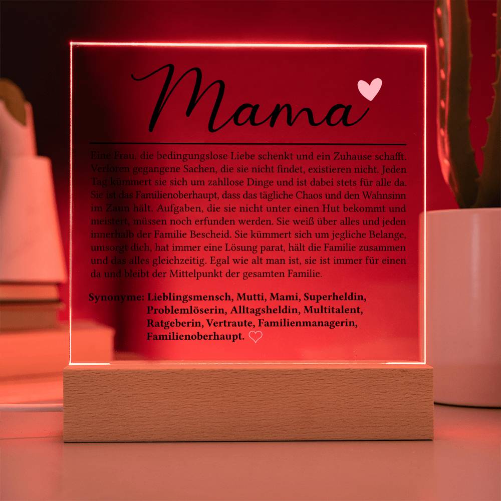 Mama Definition | Acrylplatte
