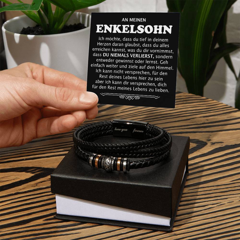 An meinen Enkelsohn "Du Niemals Verlierst" - Armband