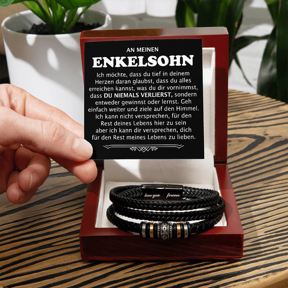 An meinen Enkelsohn "Du Niemals Verlierst" - Armband