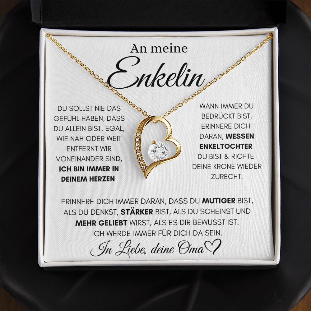 Enkelin "Immer in deinem Herzen" - Luxus Halskette