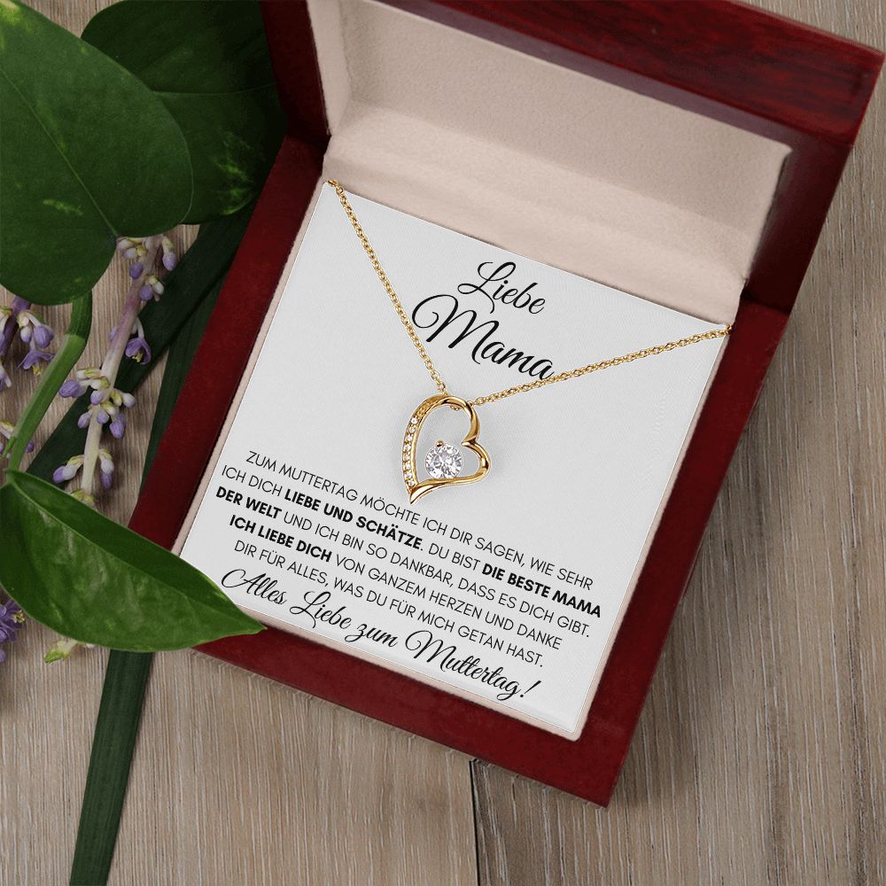 Alles Liebe zum Muttertag - Luxus 18K Gelbgold Halskette