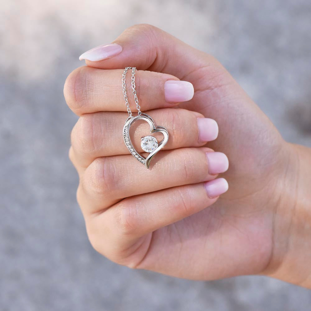 Alles Liebe zum Muttertag - Luxus 14K Weißgold Halskette