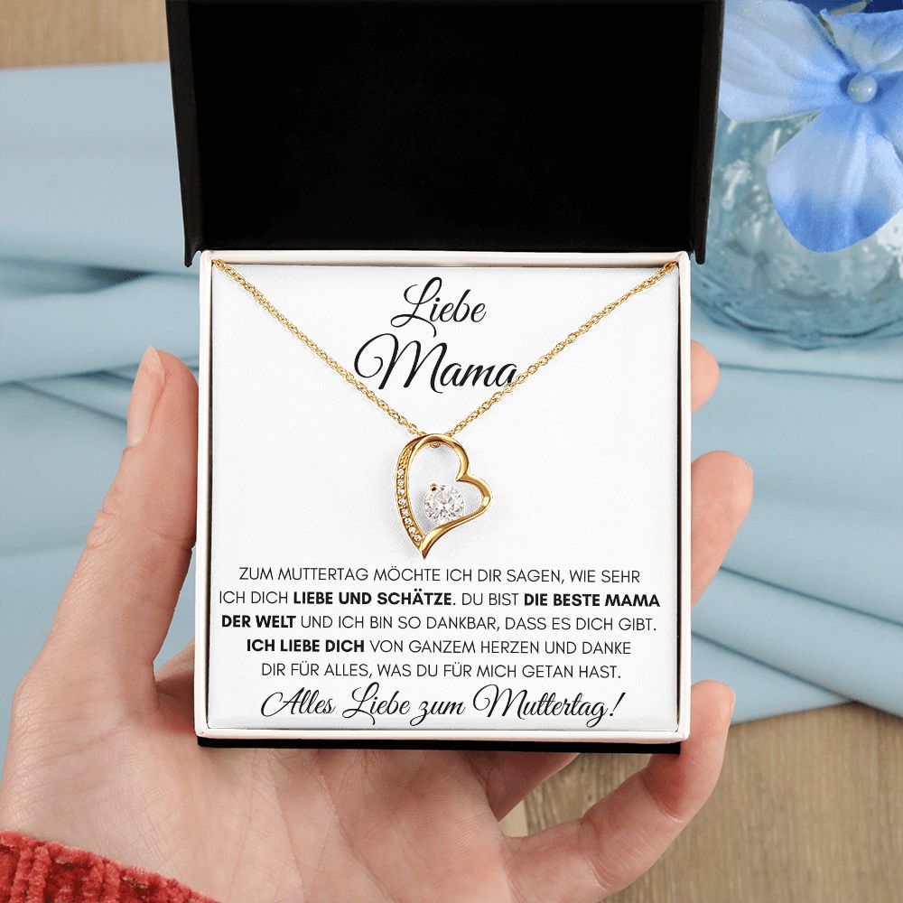 Alles Liebe zum Muttertag - Luxus 18K Gelbgold Halskette