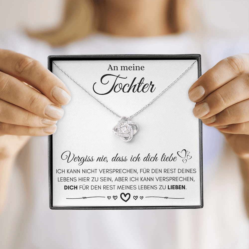 14K Weißgold Halskette - FÜR DEN REST MEINES LEBEN