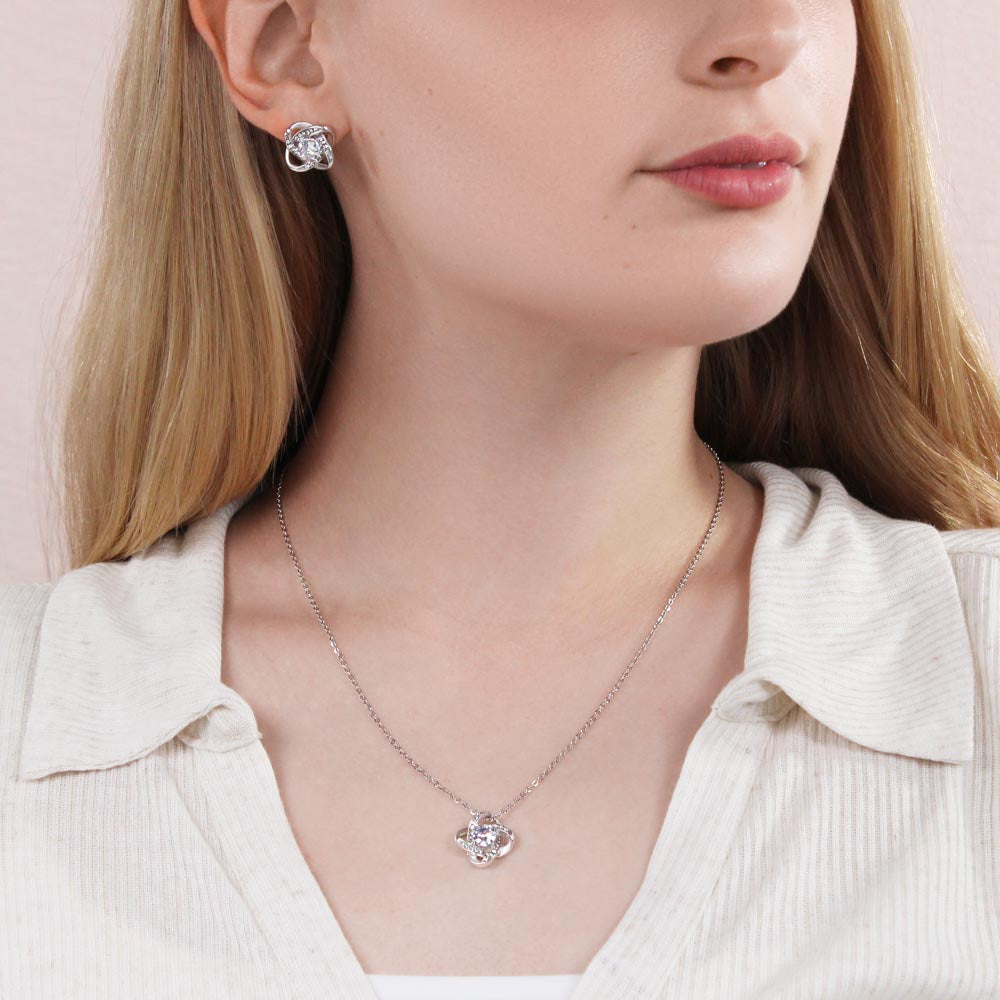 14K Weißgold Halskette - Für den Rest meines Lebens