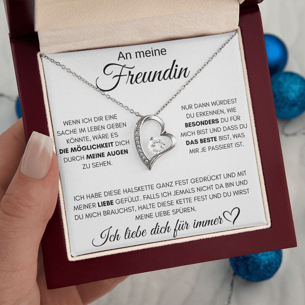 An meine Freundin "das Beste" - Luxus Halskette