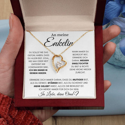 Enkelin "Immer in deinem Herzen" - Luxus Halskette