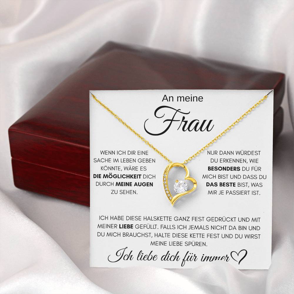 An meine Frau "das Beste" - Luxus Halskette