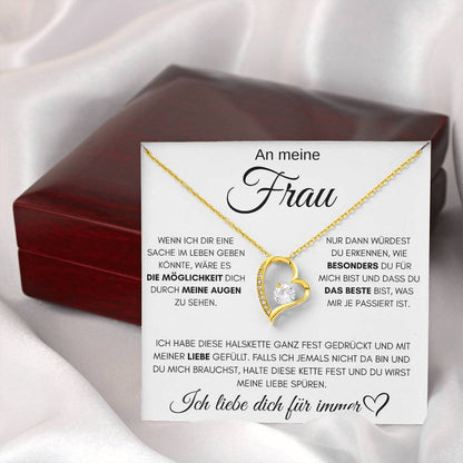 An meine Frau "das Beste" - Luxus Halskette