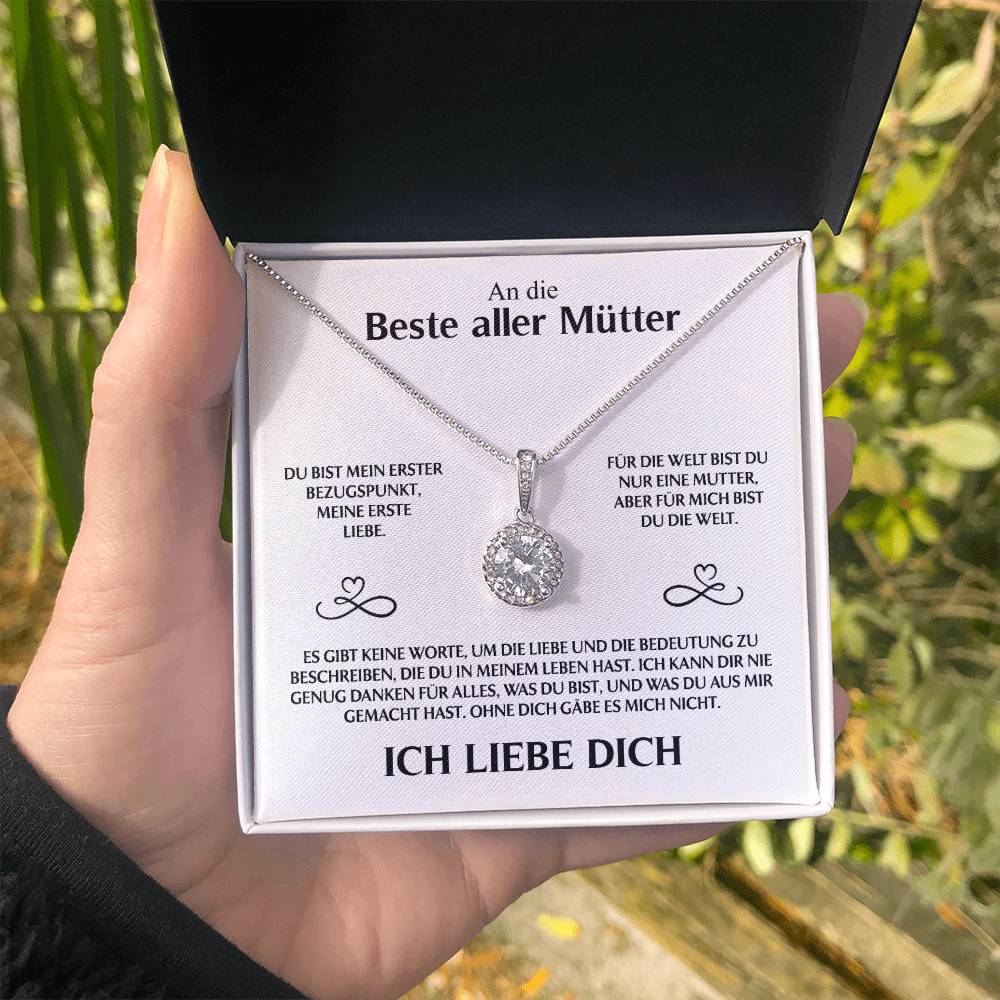 An die beste aller Mütter - Kristall Halskette