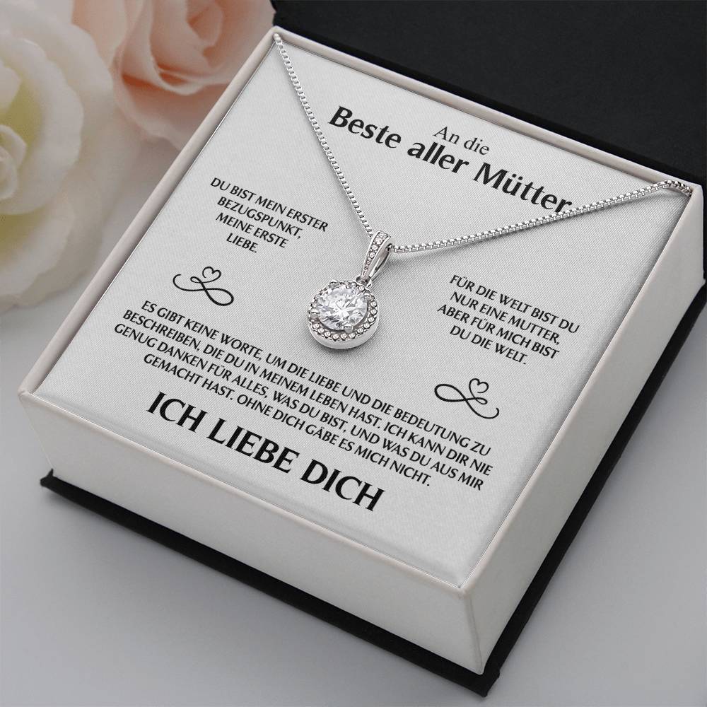 An die beste aller Mütter - Kristall Halskette