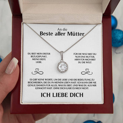 An die beste aller Mütter - Kristall Halskette