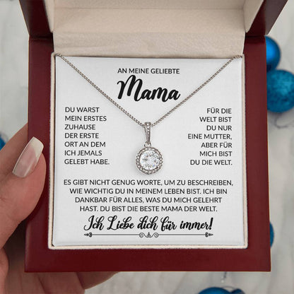 An meine geliebte Mama - Kristall Halskette