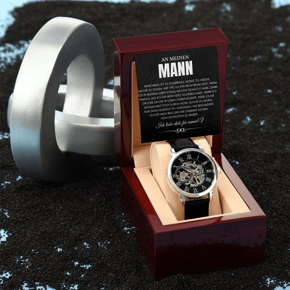 An Meinen Mann - Skelettarmbanduhr