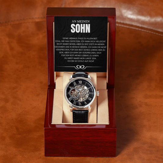An meinen Sohn - Skelettarmbanduhr 