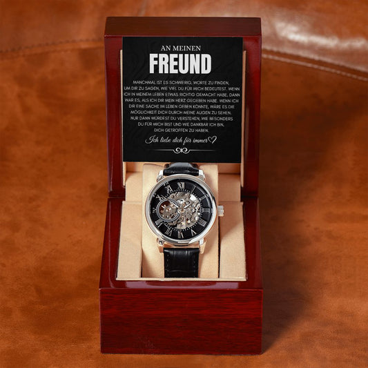 An meinen Freund - Skelettarmbanduhr 