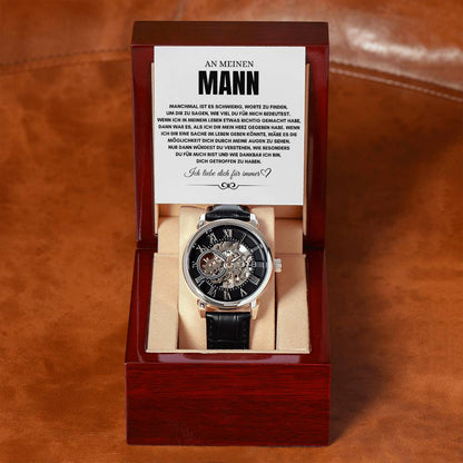 An meinen Mann - Skelettarmbanduhr