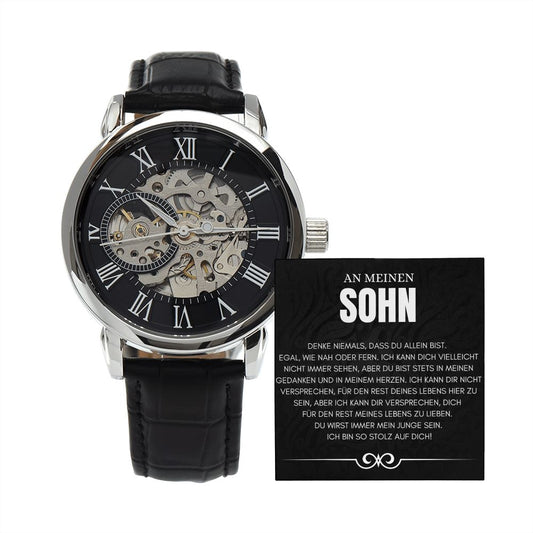 An Meinen Sohn - Skelettarmbanduhr