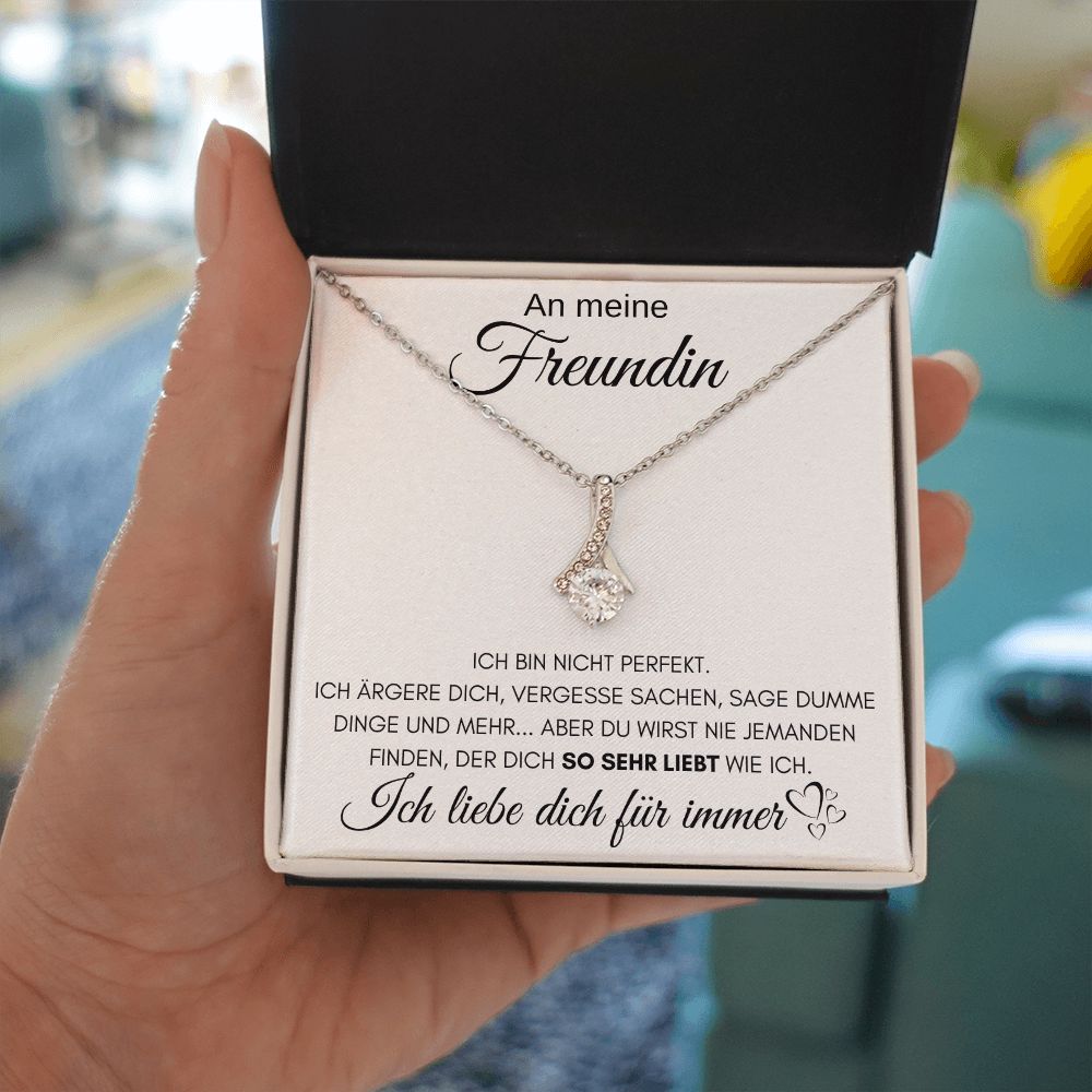 An meine Freundin "Ich liebe dich für immer" - Alluring Halskette