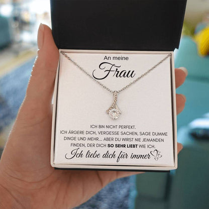 An meine Frau "Ich liebe dich für immer" - Alluring Halskette