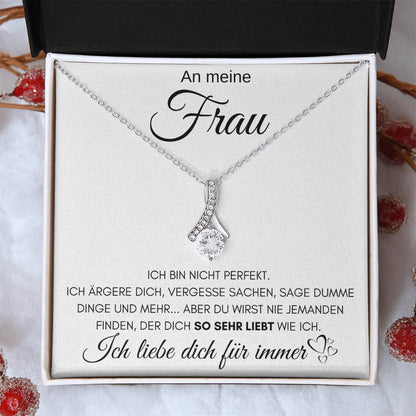 An meine Frau "Ich liebe dich für immer" - Alluring Halskette