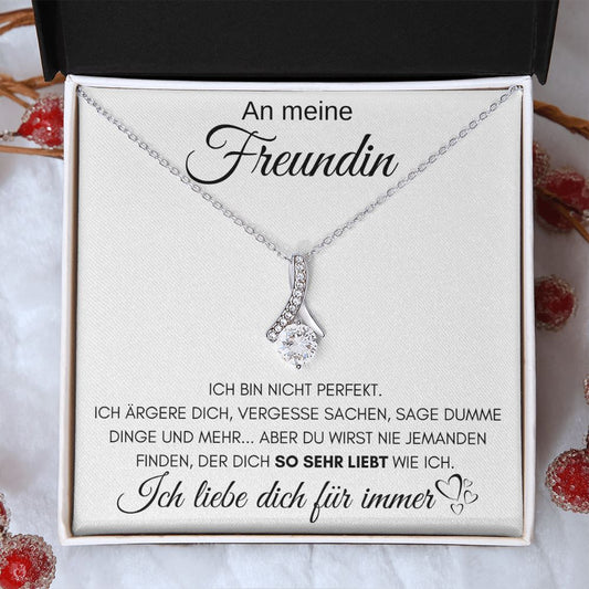 An meine Freundin "Ich liebe dich für immer" - Alluring Halskette