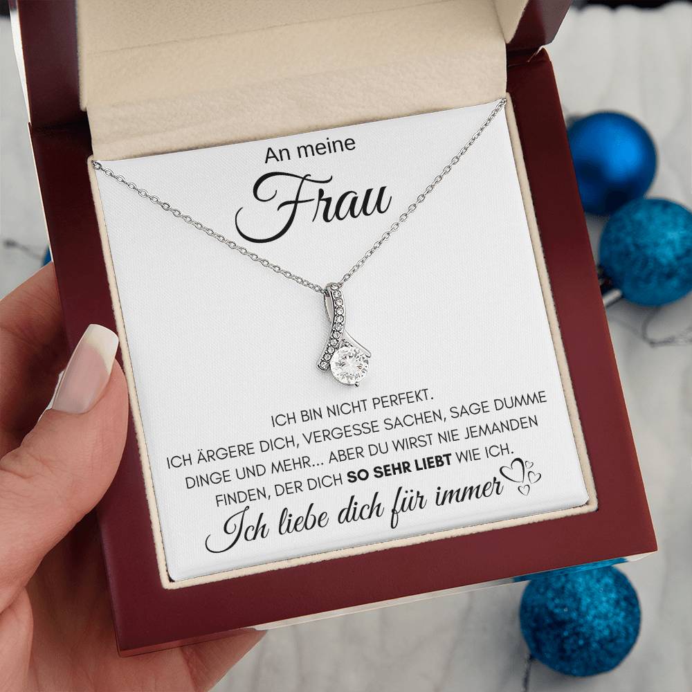 An meine Frau "Ich liebe dich für immer" - Alluring Halskette