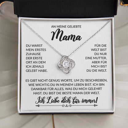 An meine geliebte Mama - Knot Halskette