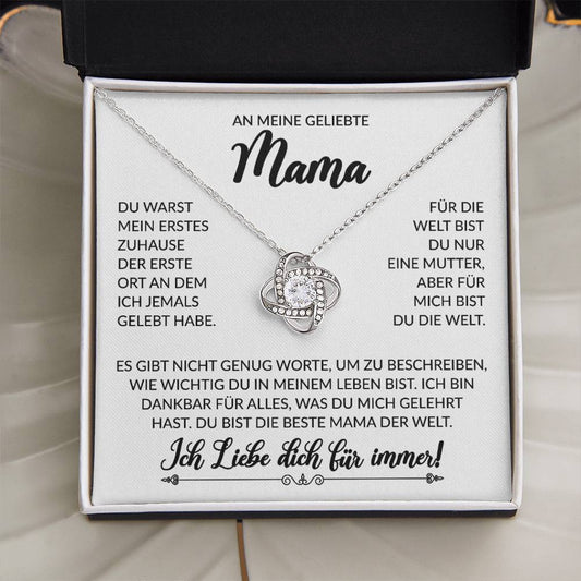 An meine geliebte Mama - Knot Halskette