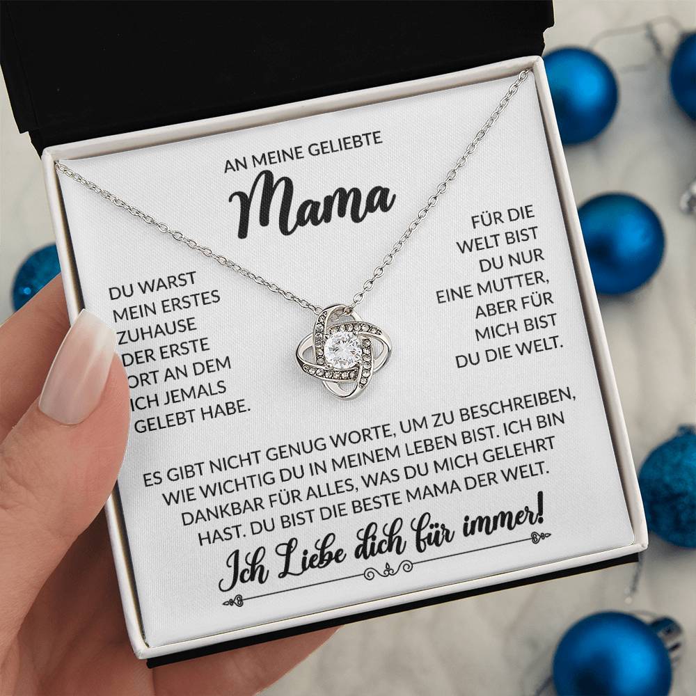 An meine geliebte Mama - Knot Halskette