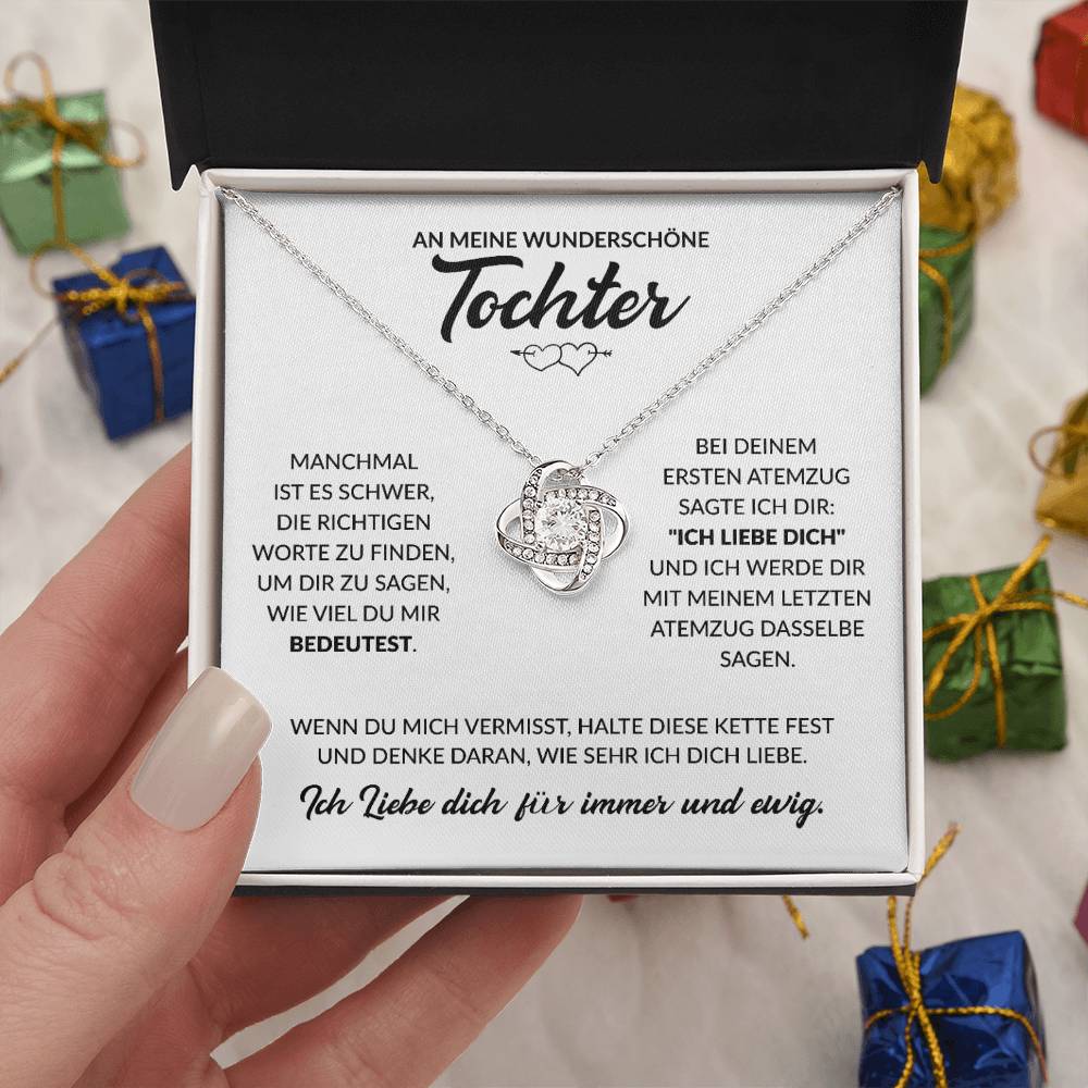 An meine wunderschöne Tochter - Knot Halskette