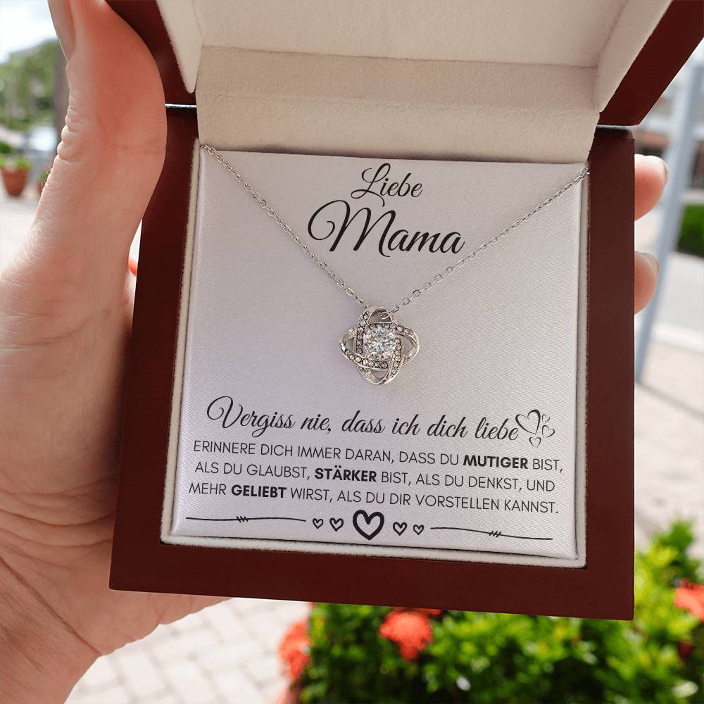 Liebe Mama "Erinnere Dich" - Knot Halskette
