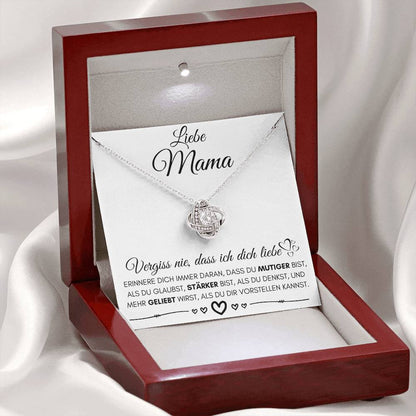 Liebe Mama "Erinnere Dich" - Knot Halskette