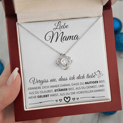 Liebe Mama "Erinnere Dich" - Knot Halskette